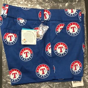 Texas Rangers Loudmouth mini shorts (NWT)